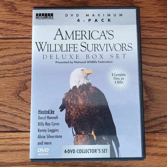 2 for $15 | America's Wildlife Survivors Deluxe DVD Box Set (4 DVD's) - Picture 1 of 2